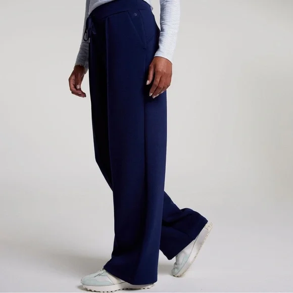 Calia soft scuba wide leg pant opulent blue size small NWT - Picture 3 of 7